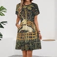 thumbnail image 2 of The Unicorn Is in Captivity And No Longer Dead Short Sleeve Dress Women Summer Evening Dresses Ladies Sundress, 2 of 7