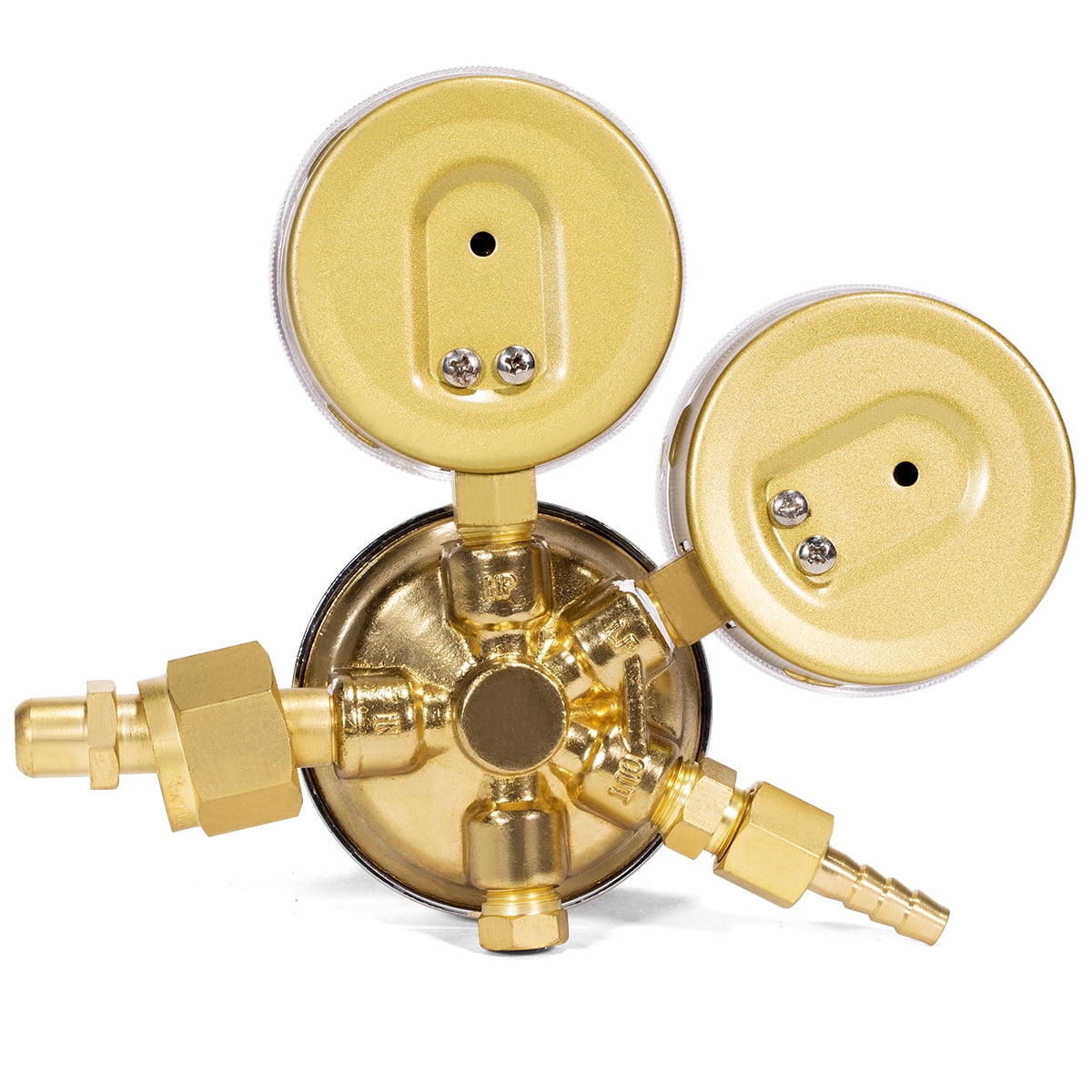 Haofst Oxygen Regulator Large Tank Gauge Cutting Torch Regulator Outlet 0-200PSI Inlet 0-4000PSI CGA 540