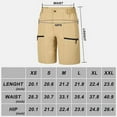 thumbnail image 7 of Tyhengta Mens Hiking Cargo Shorts Quick-Dry Outdoor Golf Short Fishing Short for Men with Multipocket Greygreen XXL, 7 of 7