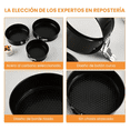 thumbnail image 4 of Molde Redondo De Acero Inoxidable Para Pasteles Negro 6pzs, 4 of 5