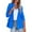 Blue, variant on Womens Blazer Women Fashion Casual Solid Long Sleeve Open Front Notched Collar Suit Cardigan Ladies Jacket Coat Suits for Women Chaquetas De Mujer Elegantes (Khaki,XXL)