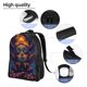 thumbnail image 5 of Fotbe Dreamy Jester Under Stars Mochila de Viaje para Laptop, Mochila Ejecutiva Delgada y Resistente 15.6", 5 of 8