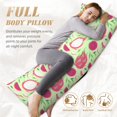 thumbnail image 4 of Naloa Dragon Fruit 1 Super Soft 20x60 Body Pillow Case,Long Side Hidden Zipper（PILLOWS ARE NOT INCLUDED）, 4 of 6
