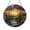 Acrylic 3.5 Inch, variant on Colorful Forest Stream Stained Glass Window Panel with Flowing Water and Woodland Trees, Round Sun Catcher Decor for Nature Inspired Homes