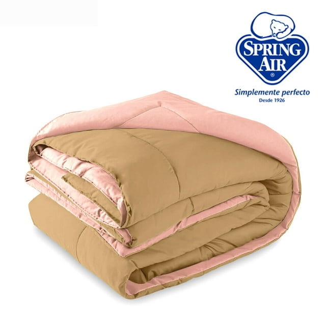 Edredon Individual Salmon - Khaki Spring Air Reversible