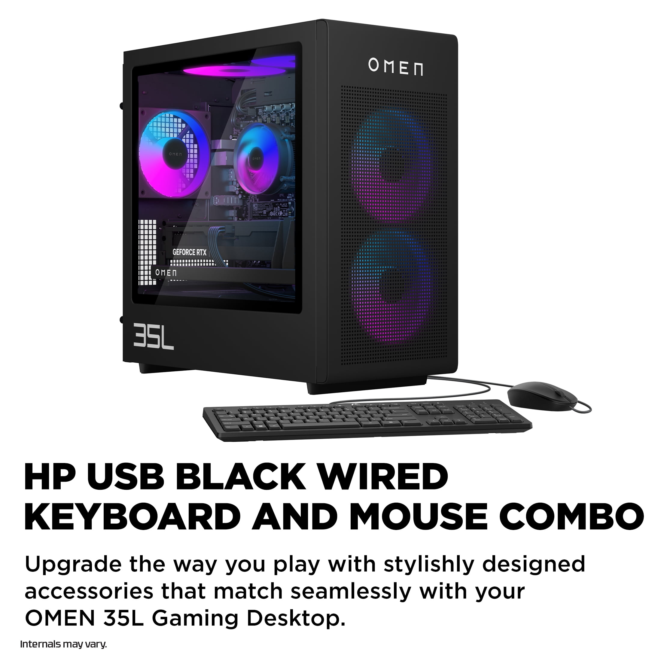 HP OMEN 35L Gaming Desktop, i7-14700F, Nvidia GeForce RTX 5070Ti, 32GB DDR5, 1TB SSD, Windows 11, GT16-0544
