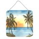 thumbnail image 1 of Impresiones para colgar en la pared o puerta de metal de aluminio con palmera Caroline's Treasures 8551DS66 6 x 6 multicolor, 1 of 1