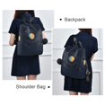 thumbnail image 4 of FORMRS Women's Travel Backpack Purse Anti-Theft Hidden Pockets Casual Shoulder Bag, Cat Planet, 4 of 7