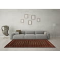 thumbnail image 3 of Ahgly Company Indoor Square Abstract Brown Contemporary Area Rugs, 3' Square, 3 of 4