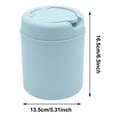 thumbnail image 3 of Desktop Mini Waste Garbage Can with Swing-Lid, Stylish Countertop Bin, Table Waste Paper Basket, Small Can for Office Bathroom Children Bedroom, 3 of 6