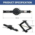 thumbnail image 6 of Mescukay Scissor Lift Jack, 3.4Ton(7500 Lbs) Capacity Car Jack with 4.33" to 30" Adjustable Height, Portable RV Scissor Jack for Sedan, SUV, Truck Repair Tire/RV Keep Stabilizing, 6 of 7