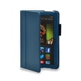 thumbnail image 2 of New Fire HD 10 Case (Dark Blue) - Slim Fit Synthetic Leather Folio Case Cover Stand for Amazon Fire HD 10 Inch Tablet 5th Generation 2015 Release with Auto Wake Sleep Feature and Stylus Holder, 2 of 5