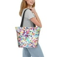thumbnail image 7 of Bingfone Colorful Watercolor Dots Women Shoulder Tote Bags Casual Bag Ladies Shopping Handbag, 7 of 7