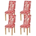thumbnail image 2 of BZSMCE Chairs Slipcovers Dining Chair Covers Classical White Christmas Snowflake Patterned Creative Pattern, 2 of 7
