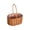 E, variant on Hand Woven Rattan Flower Basket with Handle, Portable Floral Arrangement Handheld Bucket, Wicker Gift Flower Carry Basket, Decorative Storage Basket, Rustic Handheld Rattan Planter Basket