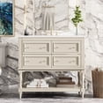 thumbnail image 2 of Beige 36" Bathroom Vanity Set, Solid Wood Frame and Extra Large Shelf / Ample Storage, Elegant Appearance, 2 of 7