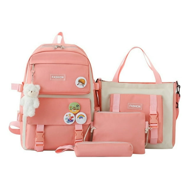 Mochila Fashion Campus High School de alta capacidad, 4 unidades