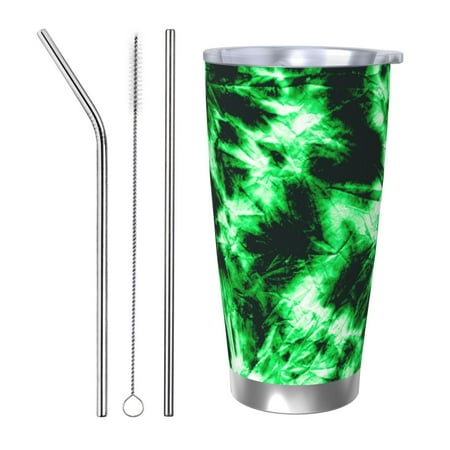 

Coaee Green Tie Dye for 20oz Insulated Kettle Water Bottle For Running Hiking Cycling Climbing Men S Woman Insulated Water Bottle-Straw Three-piece Set