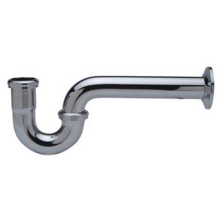 Zurn J-Bend,Chrome,11-1/4 in. L,Brass  ZR361-PC