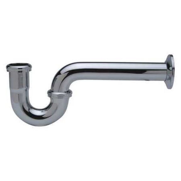 Zurn J-Bend,Chrome,11-1/4 in. L,Brass  ZR361-PC