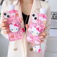 thumbnail image 2 of Funda de Hello Kitty con cuerda de soporte para Samsung Galaxy, A13, A14, A03, A04, A23, A32, A23, A33, A52, A72, A34, A54, A73 Fivean unisex, 2 of 2