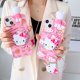 thumbnail image 2 of Funda de Hello Kitty con cuerda de soporte para Samsung Galaxy, A13, A14, A03, A04, A23, A32, A23, A33, A52, A72, A34, A54, A73 Fivean unisex, 2 of 2