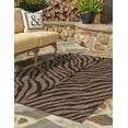 thumbnail image 4 of Unique Loom Outdoor Safari Collection Area Rug - Tsavo (5' 3" x 8' Rectangle Natural/Ivory), 4 of 11