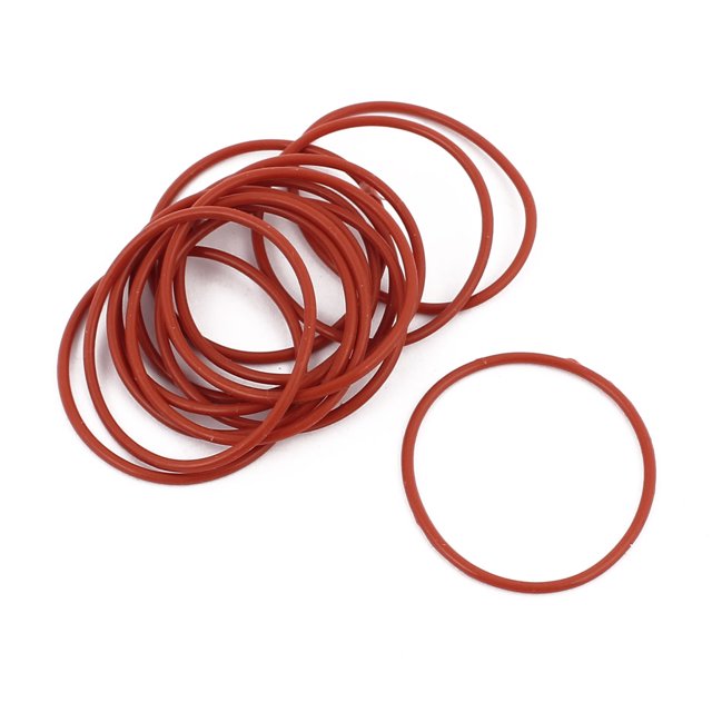 15Pcs 32mm x 1.5mm Anillos O de Caucho NBR Resistente al Calor Anillos de Sellado Grommets Rojos