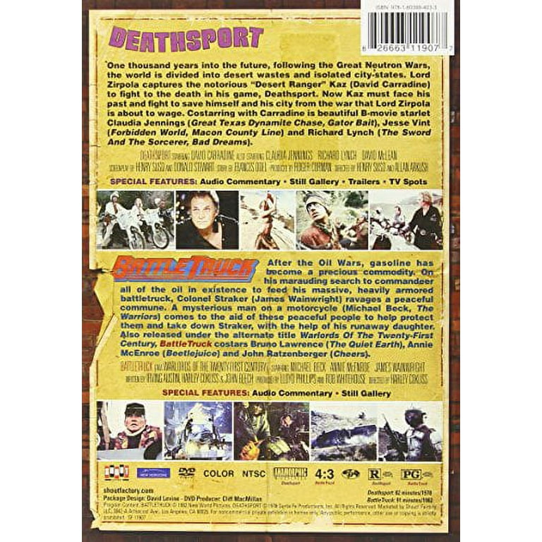 Roger Corman's Cult Classics: Deathsport / Battletruck (DVD