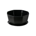 thumbnail image 5 of Hvmvliv Flowerpot Large Resin Plastic Fleshy Flower Pot with Base Support - 21x18x10cm Balcony Potted Green Radish Plant Imitation Ceramic Black, 5 of 6