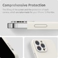 thumbnail image 4 of Funda de silicona compatible con iPhone 13 Pro Max Case (6.7" 2021) con protección de cámara, funda de silicona líquida para teléfono con forro de microfibra (negro)Blanco Xemadio CZDZ-HY216-2, 4 of 7