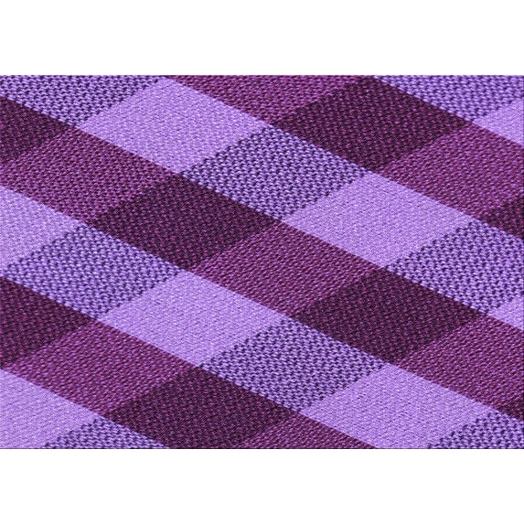 Ahgly Company Indoor Rectangle Patterned Heliotrope Purple Area Rugs, 8' x 10'
