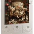 thumbnail image 2 of Lounging Cats Canvas Modern Classic Art by Art Remedy, Gallery Wrapped, 16 x 16, 2 of 7