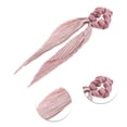 thumbnail image 3 of Unique Bargains 1 Pc Elegant Satin Hair Scrunchies Hair Ties Pink, 3 of 5