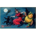 thumbnail image 2 of Halloween 24x16 Gold Ornate Wood Framed with Double Matting Museum Art Print Titled - Halloween, 2 of 4