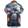 thumbnail image 5 of Camisas de animales para hombres, ropa para hombres con estampado de guerrero orco, camisetas casuales de manga corta para uso diario, camisetas holgadas de gran tamaño, 5 of 5