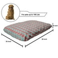 thumbnail image 2 of Ethnic Pet Bed, Abstract Concept Along Repetitive Pink and Blue Quatrefoils and Colorful Dots, Chew Resistant Pad for Dogs and Cats Cushion with Removable Cover, 24" x 39", Multicolor, by Ambesonne, 2 of 4