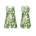 thumbnail image 7 of Logiee Green Tropical Print Summer Dresses for Women,Beach Sleeveless Flowy Pocket Tshirt Tank Sundresses,Women's Sleeveless Dress, 7 of 7
