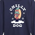thumbnail image 3 of Instant Message - Chilly Dog Funny Christmas - Toddler & Youth Long Sleeve Graphic T-Shirt, 3 of 6