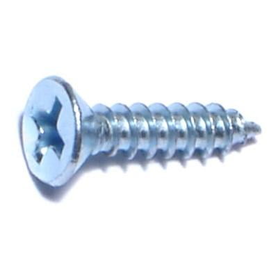 

#6 x 5/8 Zinc Plated Steel Phillips Flat Head Sheet Metal Screws