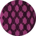 thumbnail image 1 of Ahgly Company Indoor Round Abstract Pink Modern Area Rugs, 5' Round, 1 of 4