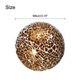 thumbnail image 2 of Uxcell 3Pcs Decorative Glass Balls 3.15 inch Orbs Centerpiece Balls Mosaic Glass Balls for Decor Bowls, Dark Brown, 2 of 5