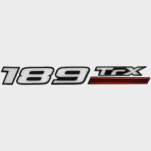 Triton Boat Raised Emblem Decal 200323 | 189 TrX Sticker Black White Red