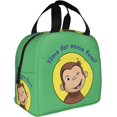 thumbnail image 2 of Curious George 19 Cartoon Pattern Portable Lunch Bag Printed Meal Bag Insulation Bag Portable Lunch Bag AS PIC, 2 of 8