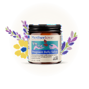 Motherlove Pregnant Belly Salve, Herbal Stretch Mark Prevention for Pregnancy, 4 oz