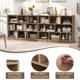 thumbnail image 4 of Songqin 8 Cube Bookcase, Freestanding 3-Tier Open Bookshelf, Modern Storage Display Cabinet, Wood Cube Storage Organizer for Living Room, Kid’s Room, Natural, 4 of 18