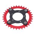 thumbnail image 1 of 104BCD Bike Chainring, Bike Chainring Aluminum Alloy Sturdy CNC Cutting with Conversion Base Set for Mid Drive Motor, 1 of 8