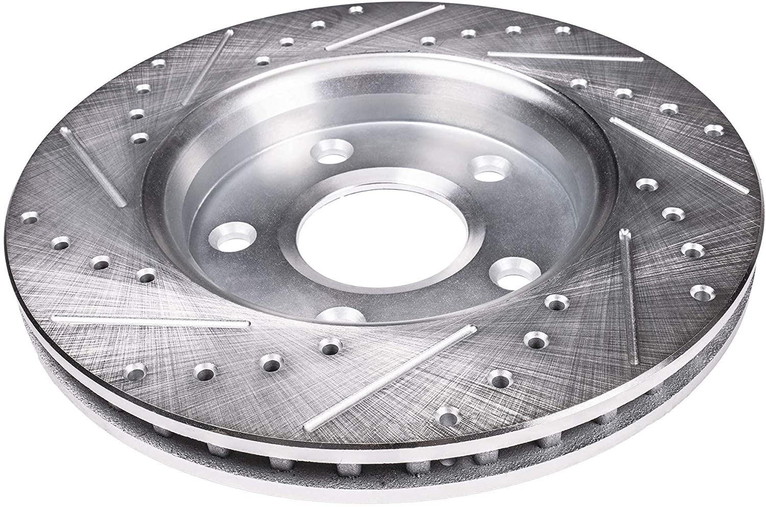 Detroit Axle - Front Brake Rotors for 2007-2013 Acura MDX,  2014-2020 RLX, 2010-2013 ZDX, 2009-2015 Honda Pilot, Drilled & Slotted Disc Brakes Rotor Replacement : 12.99" inch Rotor