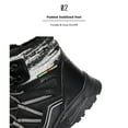 thumbnail image 3 of SKIUHS Men's Fleece-Lined Snow Boots – Waterproof Winter Shoes with Non-Slip Traction Sole, 3 of 7