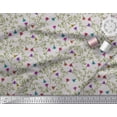thumbnail image 2 of Soimoi Poly Georgette Fabric Leaves & Floral Artistic Decor Fabric Printed Yard 42 Inch Wide, 2 of 3